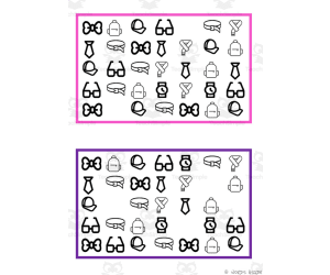 What is missing? Vocabulary Boards - BLACK AND WHITE SET 21