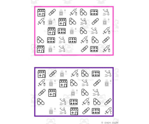 What is missing? Vocabulary Boards - BLACK AND WHITE SET 22