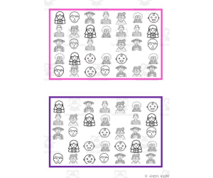 What is missing? Vocabulary Boards - BLACK AND WHITE SET 23