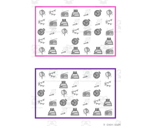 What is missing? Vocabulary Boards - BLACK AND WHITE SET 33