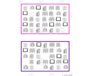 What is missing? Vocabulary Boards - BLACK AND WHITE SET 34