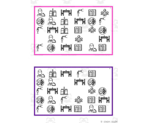 What is missing? Vocabulary Boards - BLACK AND WHITE SET 35