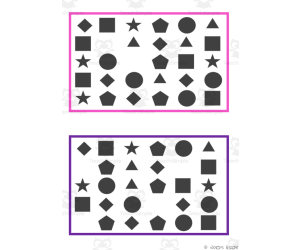 What is missing? Vocabulary Boards - BLACK AND WHITE SET 40