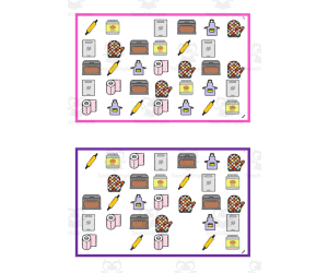 What is missing? Vocabulary Boards - COLOR SET 12