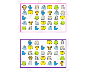 What is missing? Vocabulary Boards - COLOR SET 17