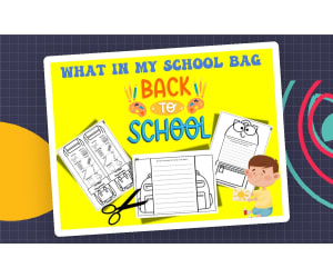 What's in My School Bag? | Back to School Writing Prompts & Craft Acti