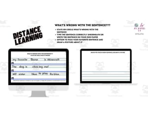 What's Wrong With The Sentence? Distance Learning Slides