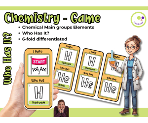 Who Has It? – Main Group Elements Game - 6 Levels of Differentiation