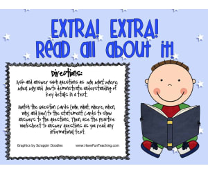 Who What When Where Why How Activity