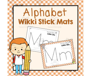 Wikki Stick Mats | Letter of the Week Activity Book