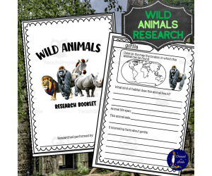 Wild Animals Research Booklet Project