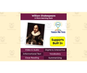 William Shakespeare | Reading Comprehension Deck | Interactive Lesson