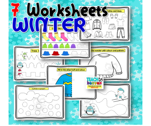 WINTER: 7 Worksheets (Early Learning)