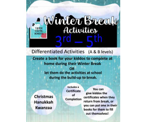 Winter Break Activity Package for 3rd - 5th Grade