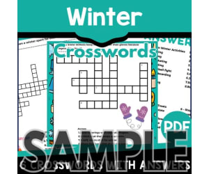 Winter Crossword: 1 Page Sample (PDF)
