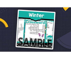 Winter Crossword: 1 Page Sample (PDF)