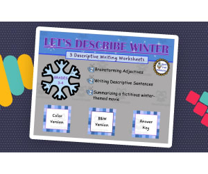 Winter Descriptive Writing Activities