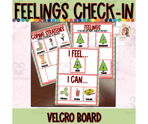Winter Feelings Check In Board | Preschool Feelings | Preschool Coping Skills