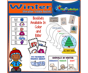 Winter Interactive Foldable Booklets – EBOOK