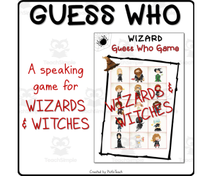 Wizardry Guess Who Game for Speaking Practice and Language Development