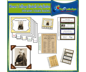 Women's Suffrage: Elizabeth Cady Stanton Interactive Foldable Booklets – EBOOK