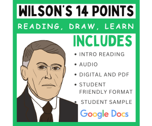 Woodrow Wilson's 14 Points for Peace: Draw and Learn
