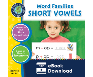 Word Families - Short Vowels Gr. PK-2