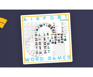 Word Games with Puzzles Crossword Wordsearch Anagram : AIRPORT