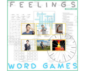 Word Games with Puzzles | Crossword Wordsearch Anagram | FEELINGS