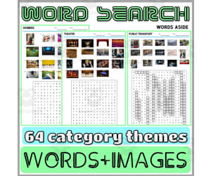 Word Games with Puzzles Word Search Themes