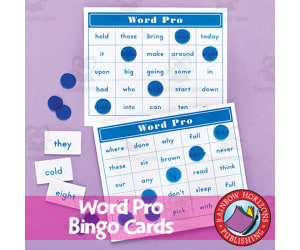 Word Pro Bingo Cards - High Frequency Words