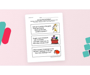 Word Problems Solving Worksheet