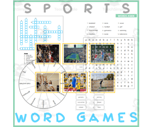 Word Puzzle Games | Copy Crossword Wordsearch Anagram | SPORTS