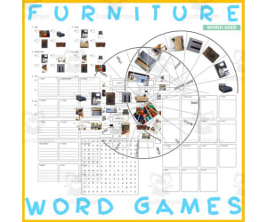 Word Puzzles Crossword Wordsearch Anagram FURNITURE