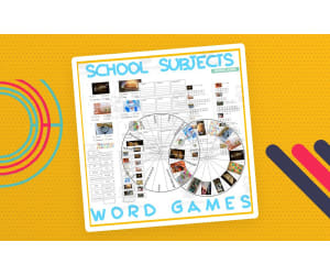 Word Puzzles Crossword Wordsearch Anagram SCHOOL SUBJECTS