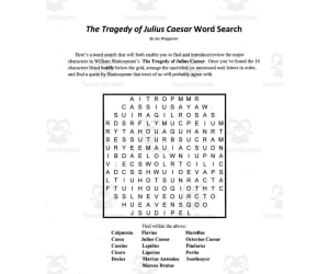 Word Search: Tragedy of Julius Caesar