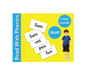 Words To Play Snap: Fun Ways To Practise 3 Letter Phonic Words (3 years +)
