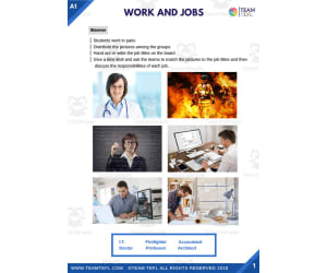 Work and Jobs | Beginner Lesson Plan
