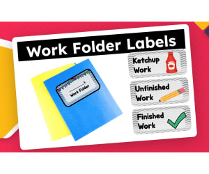 Work Folder Label Set
