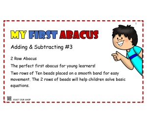 Working with and Abacus #3