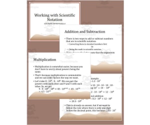 Working with Scientific Notation Editable PowerPoint 8.EE.A.4
