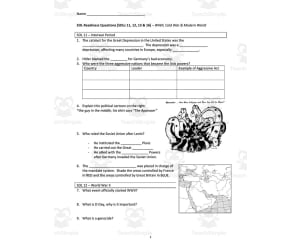 World History 2 Course Review | SOL 11, 12, 13, 16 Review Questions