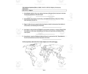 World History 2 Course Review | SOL 2, 3, 15 Review Questions
