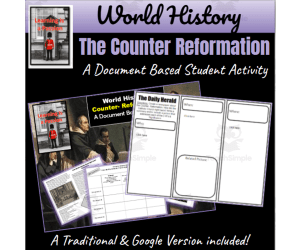 World History | Counter Reformation | Document-Based Student Activity