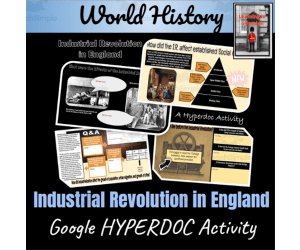 World History: Industrial Revolution in England | Google HyperDoc Activity