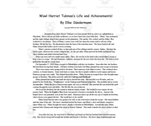 Wow! Harriet Tubman! | History eBook