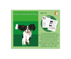 Write A Funny Animal Story (7-11 years)