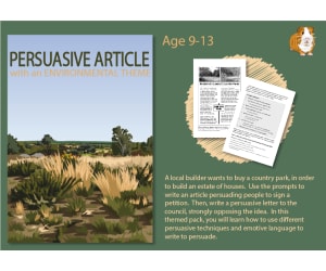 Write A Persuasive Article With An Environmental Theme (9-14 years)