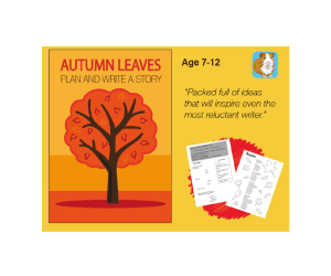 Write A Story Called 'Autumn Leaves' (7-11 years)