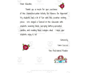 Write Algernon's Eulogy as Charlie Gordon: Creative writing Flowers for Algernon